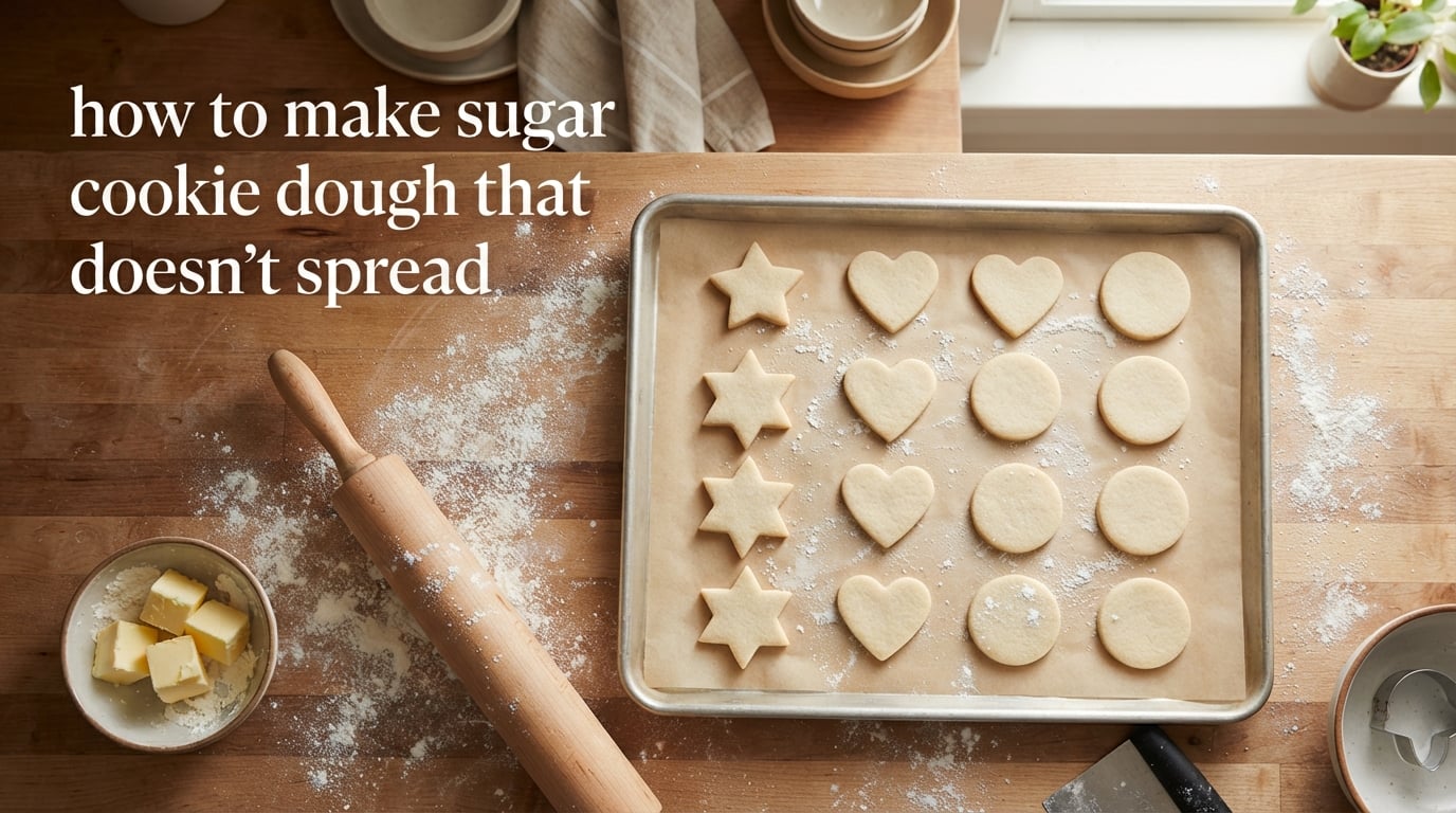 how to make sugar cookie dough that doesn’t spread