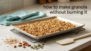 how to make granola without burning it