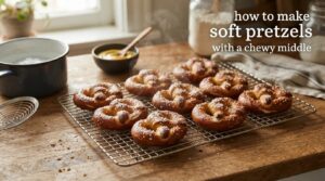 how to make soft pretzels with a chewy middle