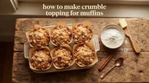 how to make crumble topping for muffins
