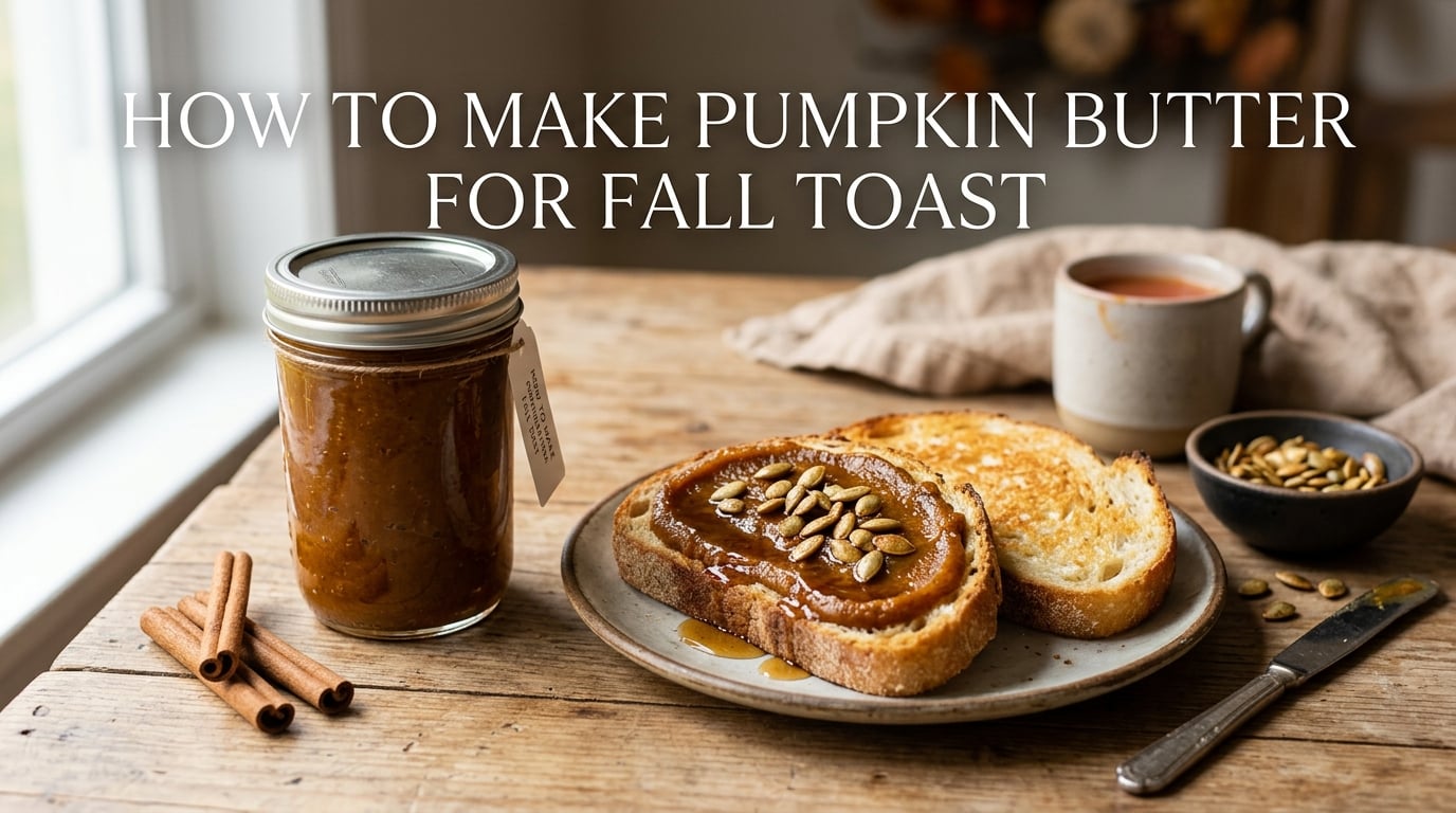 how to make pumpkin butter for fall toast