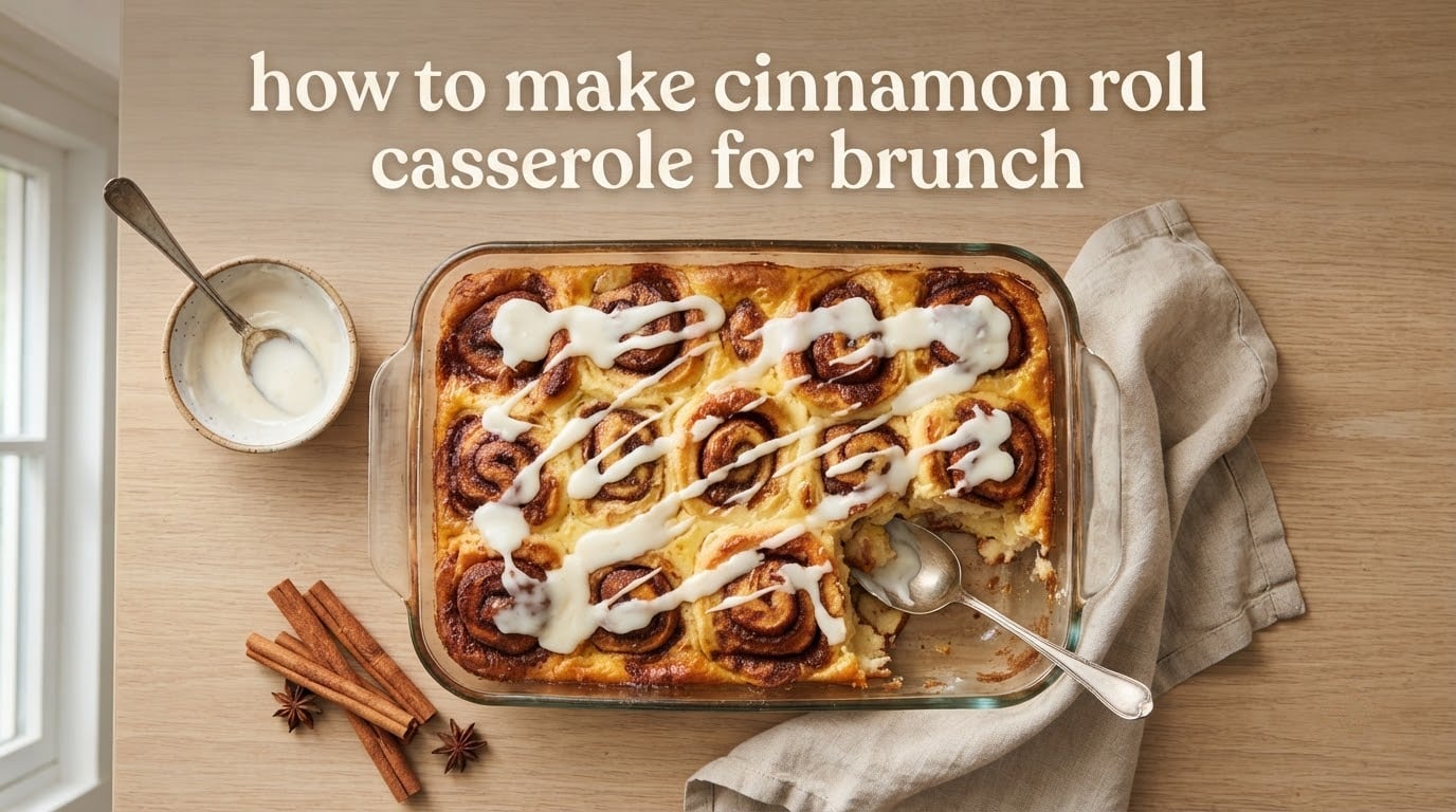 how to make cinnamon roll casserole for brunch