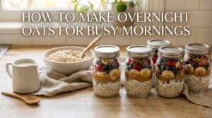 how to make overnight oats for busy mornings
