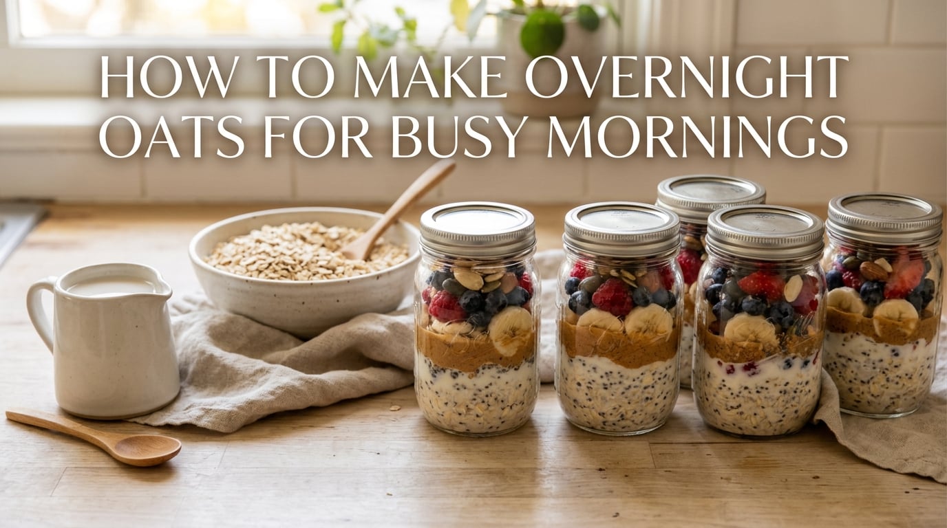 how to make overnight oats for busy mornings