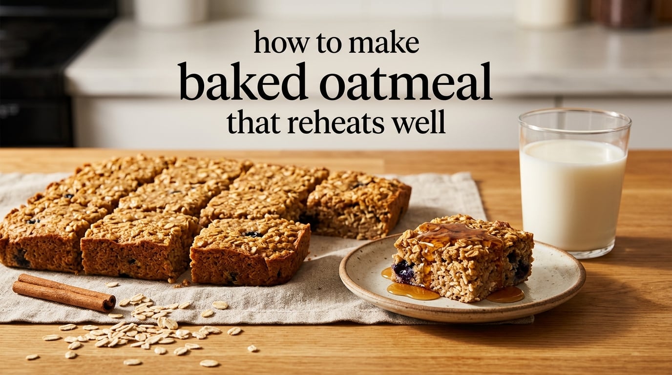 how to make baked oatmeal that reheats well