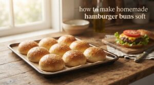 how to make homemade hamburger buns soft