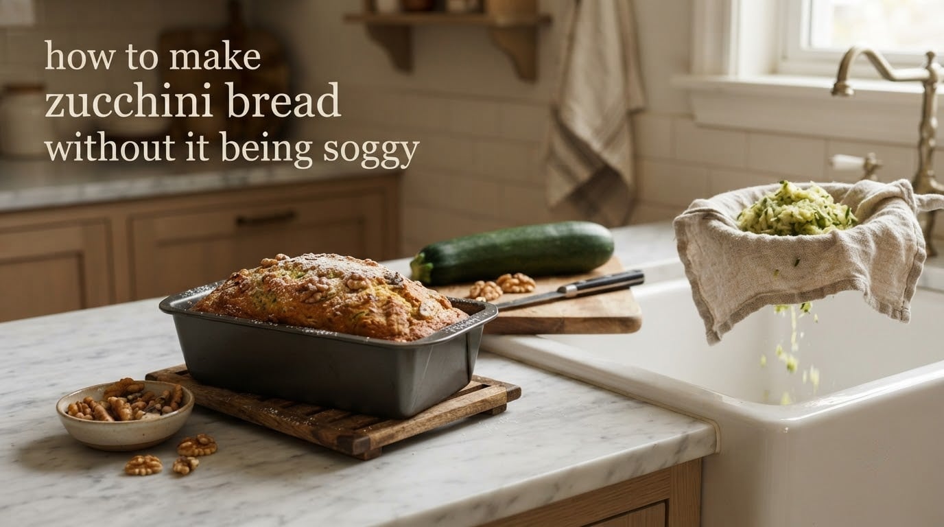 how to make zucchini bread without it being soggy