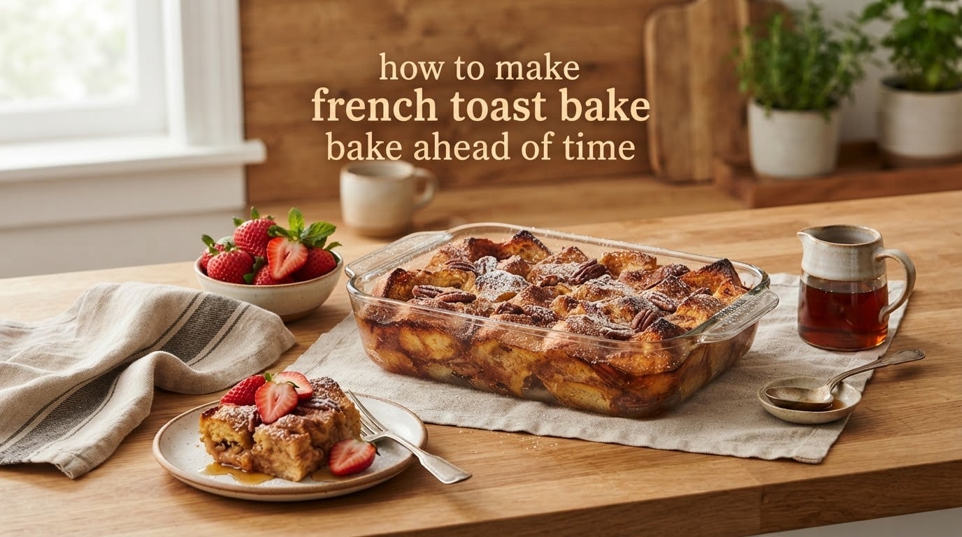 how to make french toast bake ahead of time