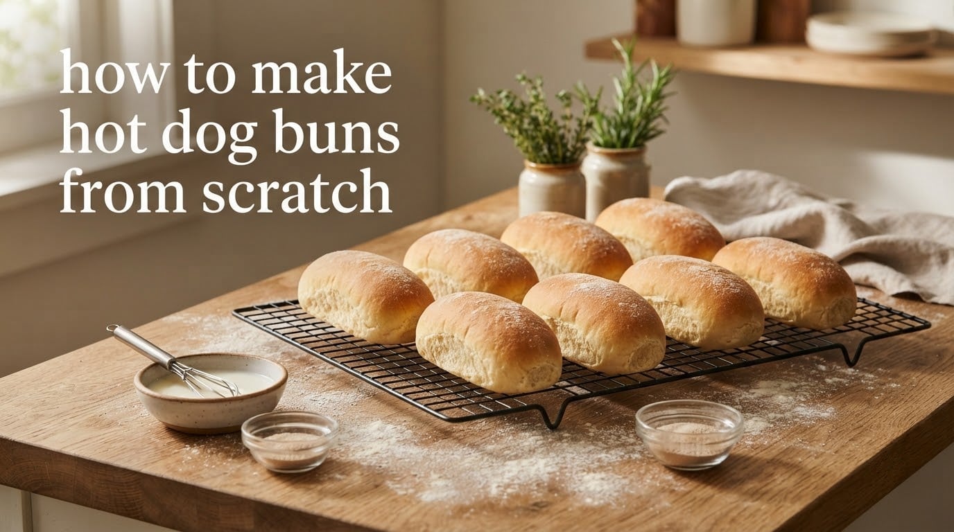 how to make hot dog buns from scratch
