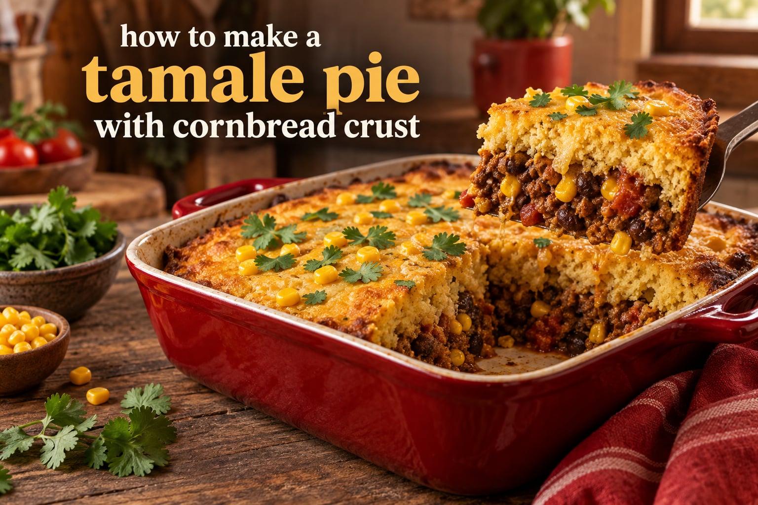 how to make a tamale pie with cornbread crust
