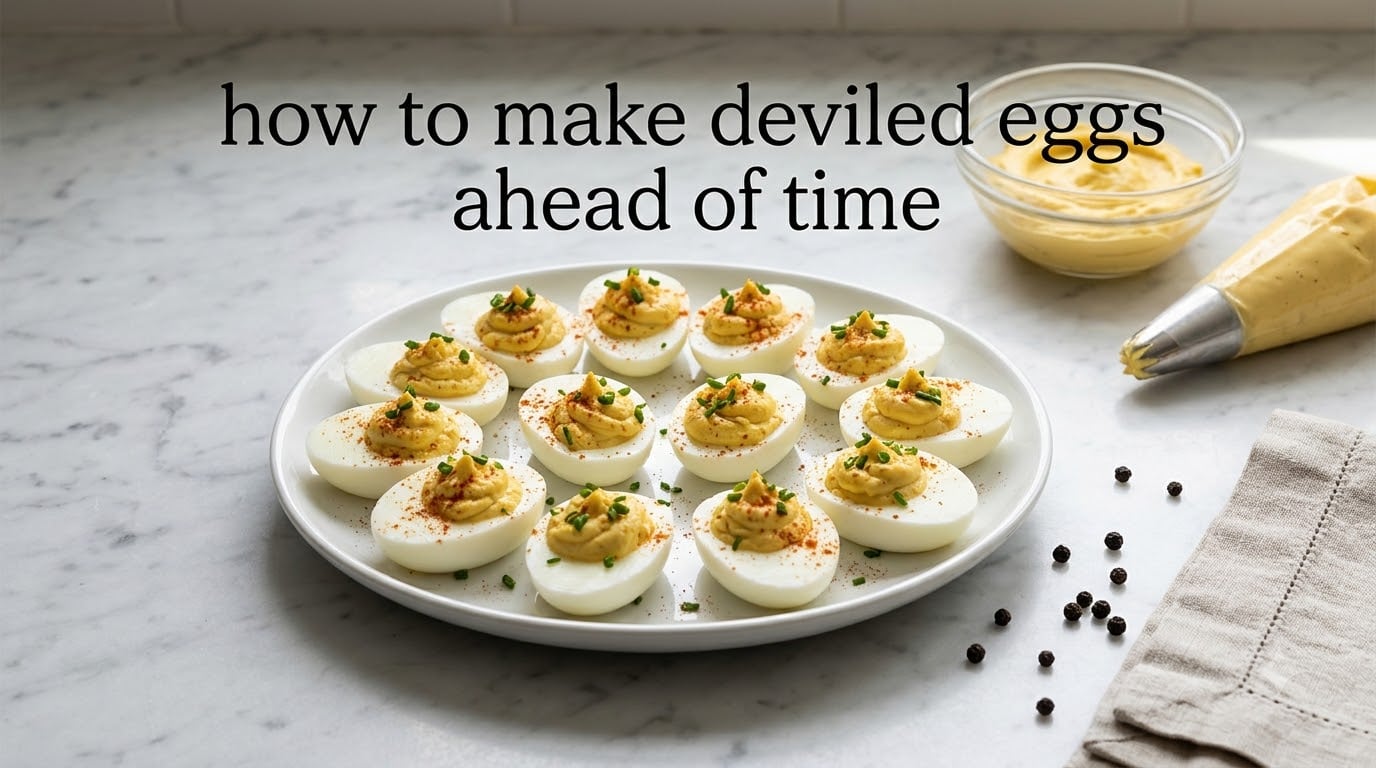 how to make deviled eggs ahead of time