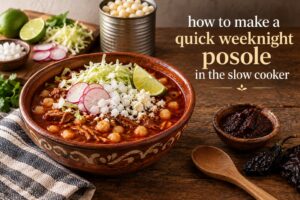 how to make a quick weeknight posole in the slow cooker