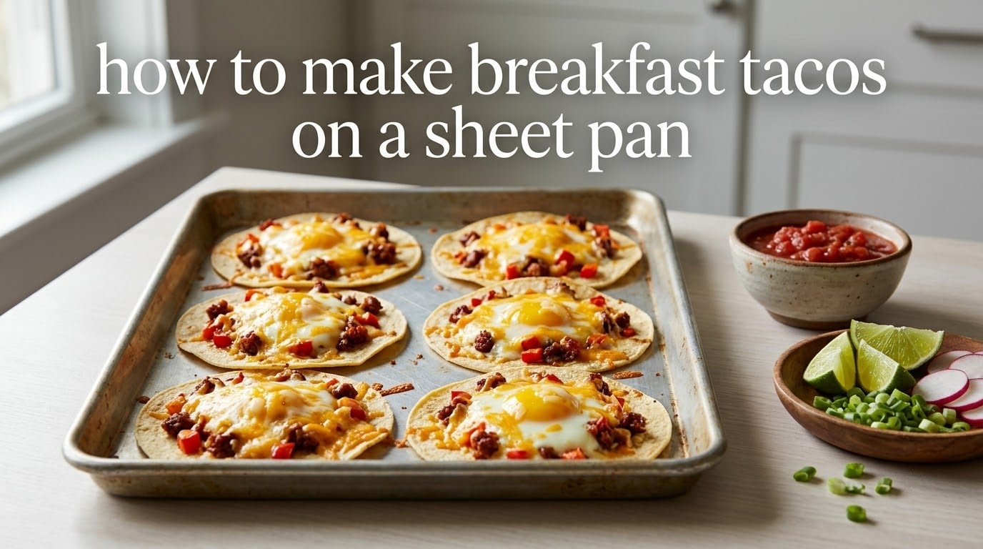 how to make breakfast tacos on a sheet pan