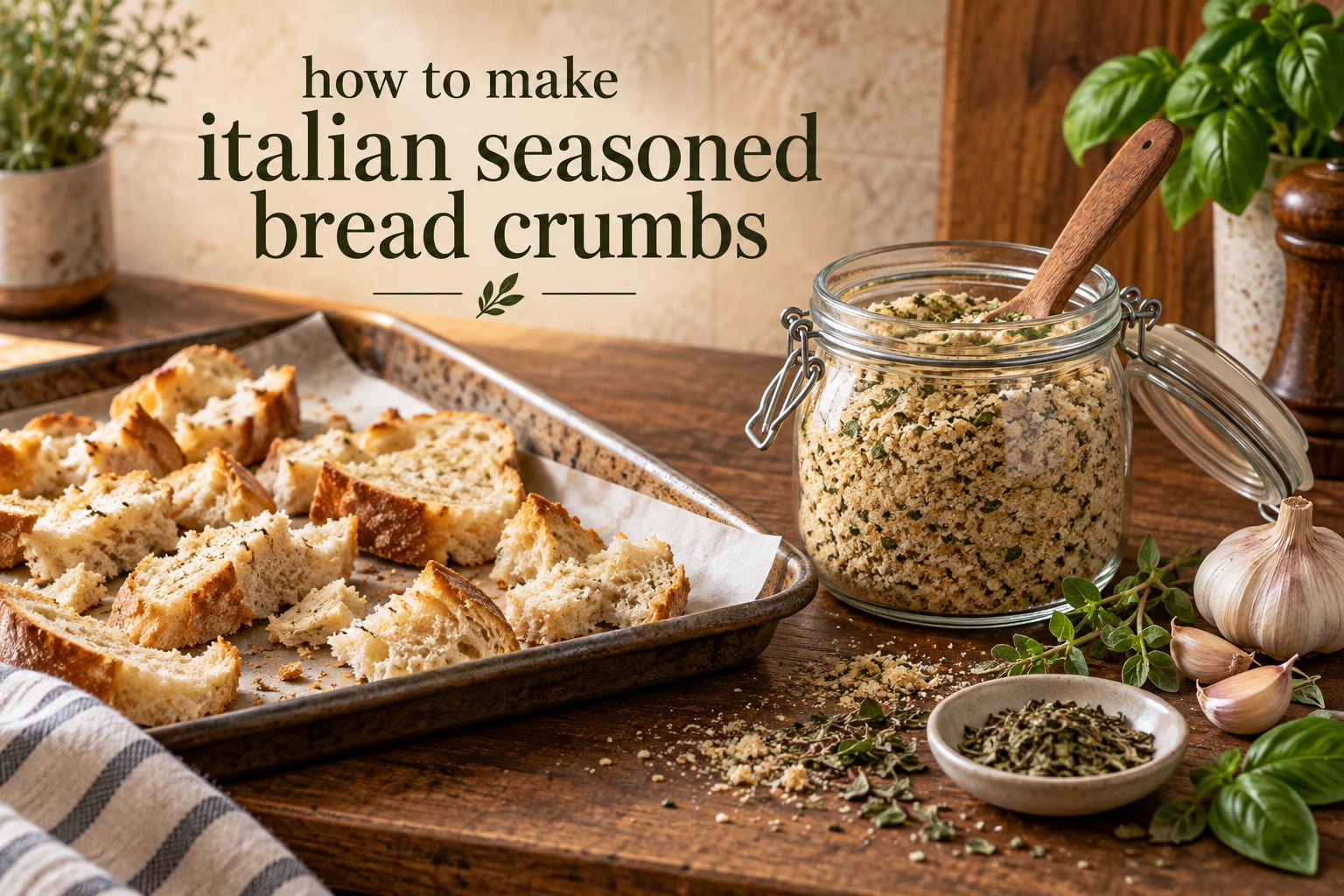 how to make italian seasoned bread crumbs