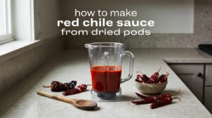 how to make red chile sauce from dried pods