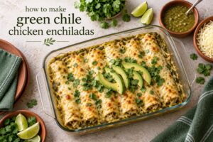 how to make green chile chicken enchiladas