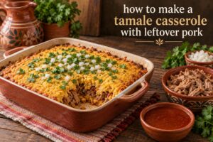 how to make a tamale casserole with leftover pork