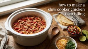 how to make a slow cooker chicken taco filling