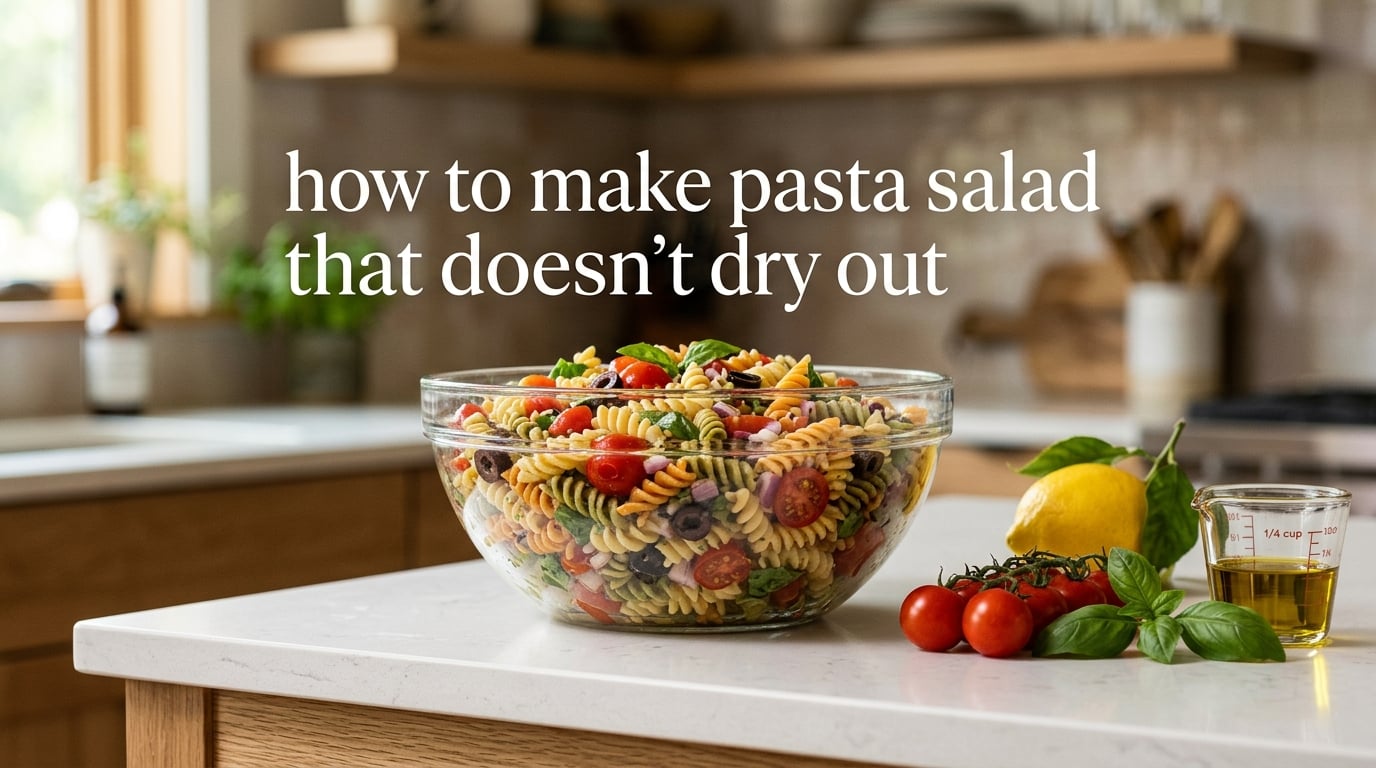 how to make pasta salad that doesn’t dry out