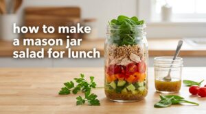 how to make a mason jar salad for lunch